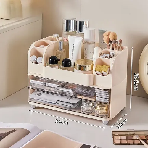Organizador De Maquillaje Con Cajones Y 34x24x18