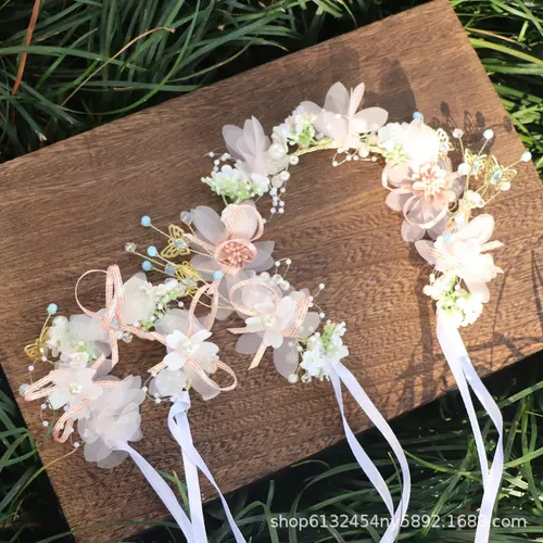 Bonitos Accesorios De Pelo De Verano Para Niña Con Flores Pa Flower Fairy Headband