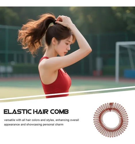 12 Peines Elásticos Para El Cabello: Máquina Para Hacer Moño