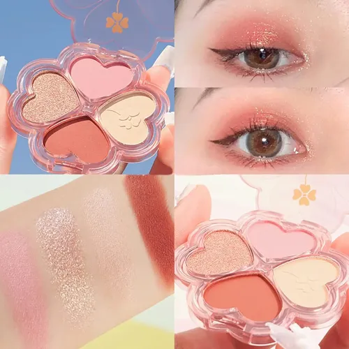 Mini Paleta De Sombras Para Maquillaje Ojos 4 Colores Eloise