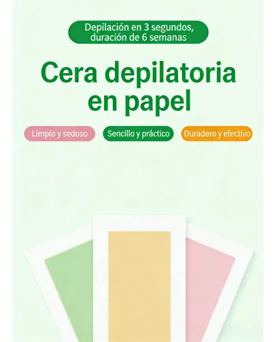 Parches Depilatorio 20 Parches Paquete Efectivo En 3 Segundo