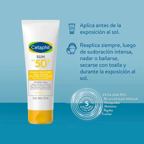 Protector Solar Facial Cetaphil Sun Gel 50ml
