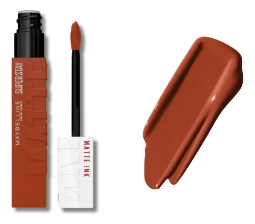 Lápiz labial Maybelline Super Stay Matte Ink, color 505 Entertainer, de larga duración