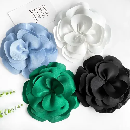 Accesorios Para Cabello Con Flor En Tamaño Grande, 3d, Nuevo