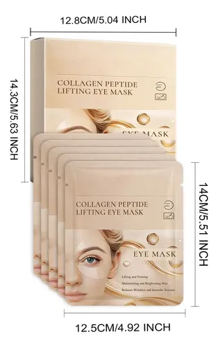 Mascarilla Para Ojos Bio Collagen Peptide Con Vitamina C, 5