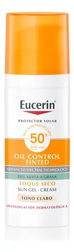 Eucerin Sun Oil Control Tono Claro Toque Seco Fps50+ 50ml