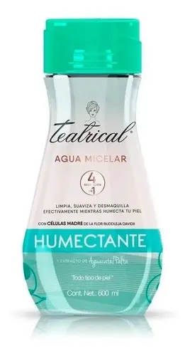 Teatrical Agua Micelar Humectante 4 En 1 600ml