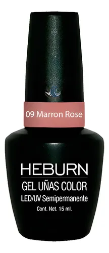 Esmalte Gel Uv/led 09 Marrón Rose Semipermanente Heburn