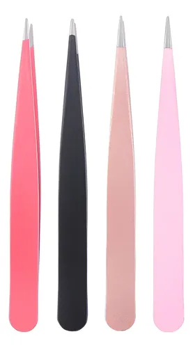 Cxy Pinzas De Acero Inoxidable Puntiagudas Para Cejas, 4 Cxy