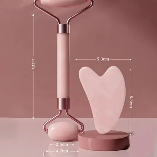 Juego De 2 Piezas Guasha Con Rodillo Facial Y Herramienta Ma