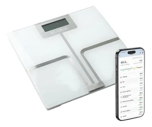 Balanza Digital Personas Bluetooth 180kg Vidrio Klasse