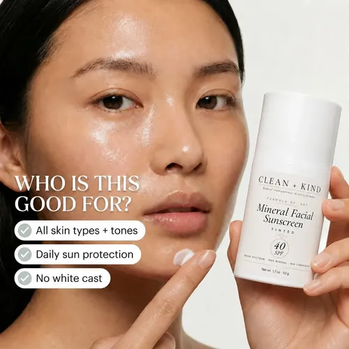 Protector Solar Mineral Tintado Clean + Kind  Spf 40