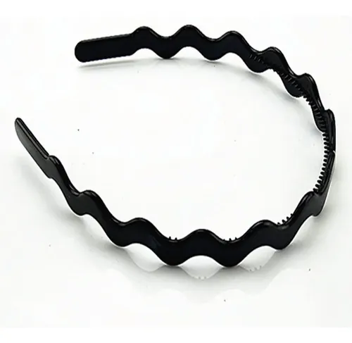 8 Unids Unisex Negro Espiral Ondulado Pelo Aro Deportes Diad