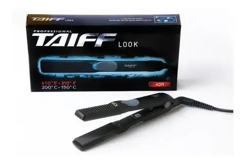 Planchita de pelo Taiff Diamante Plancha De Pelo Profesional Taiff Look 400 F Ideal Alisado negra