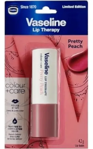 Bálsamo Labial Vaseline Lip Therapy Pretty Peach Con Color