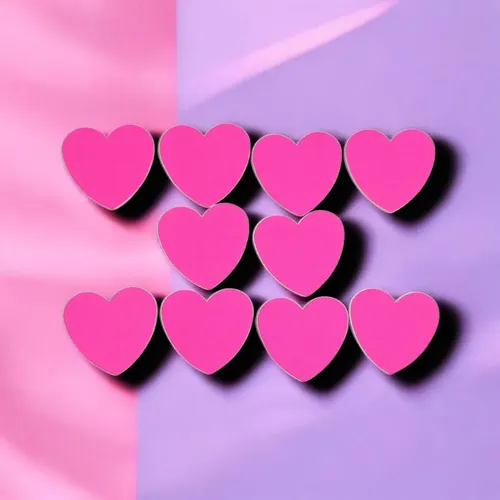 Limas Para Uñas Con Forma De Corazón X 10 Pcs