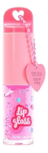 Brillo X24 Llavero Labial Aplicador Skora Make Up Lip Gloss