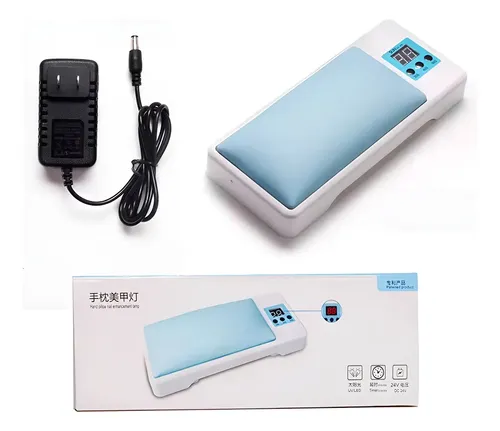 Kit Uñas Semi Apoya Manos Cabina Uvled 120w Gel + Par Guante