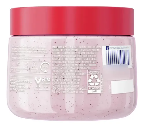 Exfoliante Corporal Dove Con Cerezas Y Leche De Chía, 15 Onz