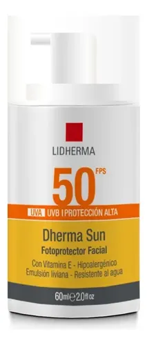 Protector Solar Facial Lidherma Dherma Sun Fps 50 Piel Mixta