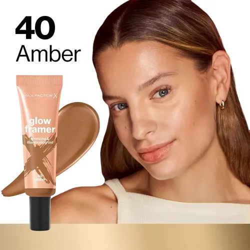 Tinta Bronzer e Iluminadora Max Factor Glow Framer Amber 40