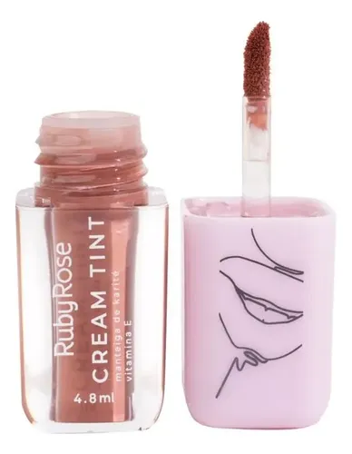 Tinte crema 2×1 Lonely Ruby Rose – Rubor y lápiz labial Color 02 Lonely