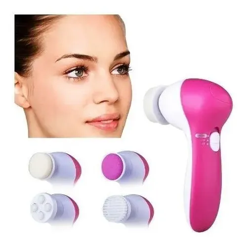 Cepillo Facial Exfoliante Limpieza Masaje A Pilas 5 En 1
