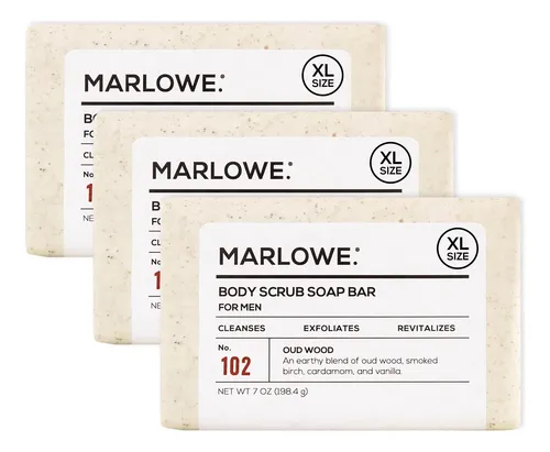 Jabón Exfoliante Corporal Marlowe. Madera De Oud No. 102, 20