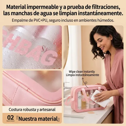 #*set 3 Neceseres Organizadores De Viaje Washbag Negro*# .