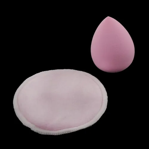 10x Almohadillas Desmaquilladoras Reutilizables Para Rosado