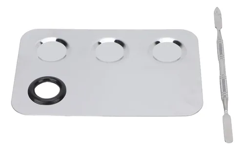 Placa Mezcladora Cosmética De Acero Inoxidable Para Maquilla