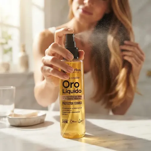 Protector Térmico Oro Liquido Post Keratina Alisado 250ml