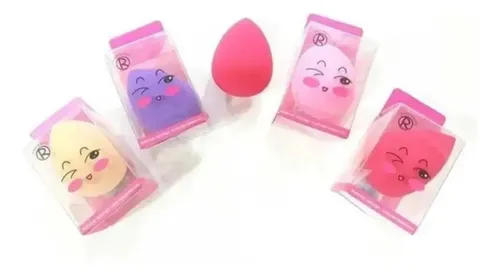 Set 6 Esponjas Gota Latex Para Maquillaje Blender Fashion
