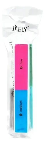 Lima Brillo Uñas 8 Pasos Mely LH-10876 Recta Manicuria Pack 8