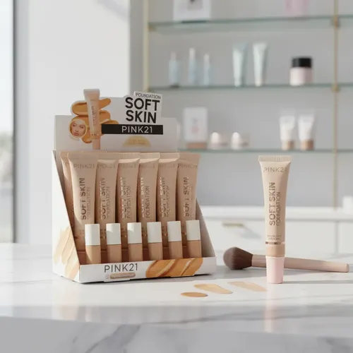 Base De Maquillaje Liquida Soft Skin Foundation Pink 21