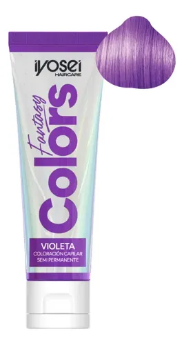 3 Tintura Fantasia Semi Permanente Violeta 60g Iyosei