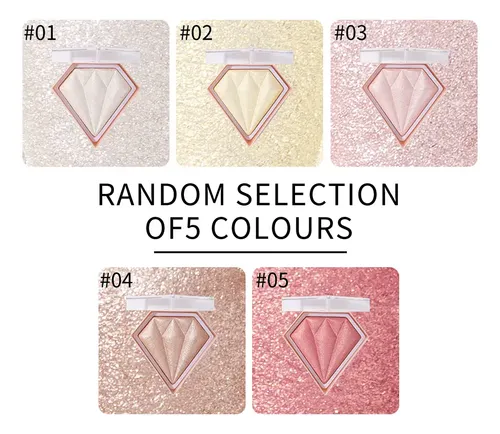 Compact Lighting Diamante Brillo Facial Powder