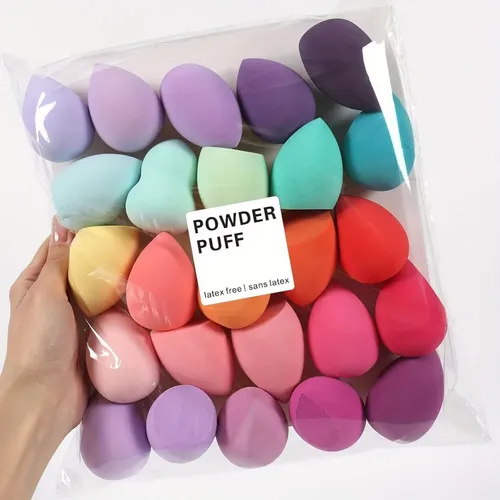 20pzs Esponjas Maquillaje Doble Uso Seco Húmedo Bb 20pcs-dfp /