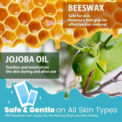 Tiras De Cera Depilatorias Gleebee 60 Unidades – 40