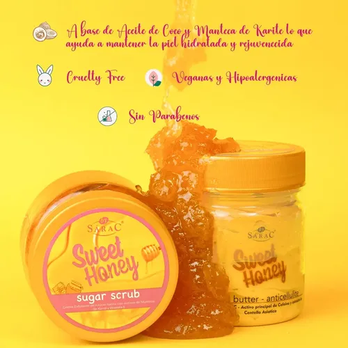 Kit Corporal Anticelulitico Manteca Y Exfoliante Miel