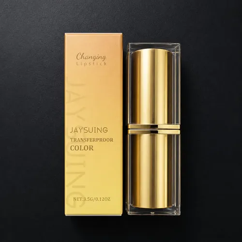 Jaysuing Lápiz Labial Que Cambia De Color Con Lámina