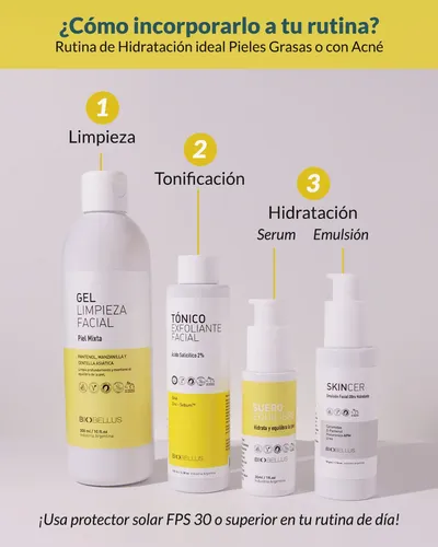 Tonico Exfoliante Facial Con Acido Salicílico Biobellus