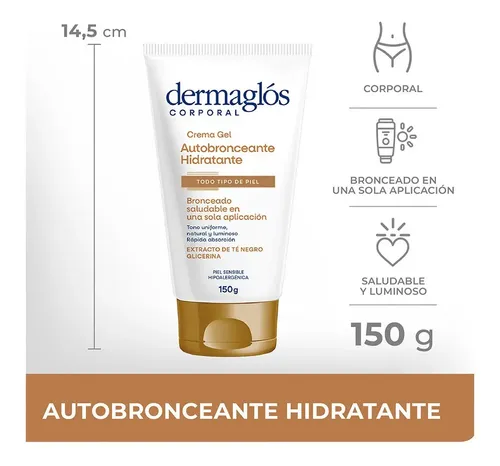 Dermaglós Corporal Autobronceante Crema Gel Hidratante 150g