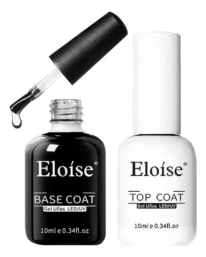 Esmalte Base Y Top Coat 10ml Gel Semipermanente Uv Eloise Color Base-Top Coat