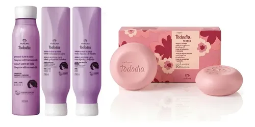 Kit Tododia Cabellos Rizos Mora Y Aceite De Coco + Jabones