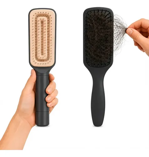 Peine De Pelo Autolimpiante Cerdas Retráctiles Unisex X3u