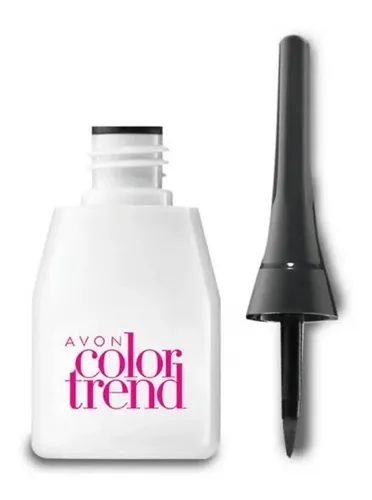 Delineador Líquido Color Trend Ojos Avon Acabado Mate Color Negro matte