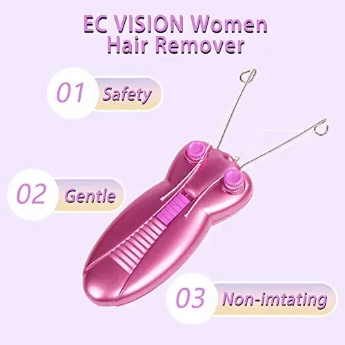 Removedor De Vello Facial Eléctrico Para Mujer, Ec Vision La