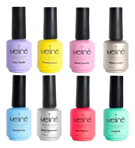 Esmalte Semipermanente Meline X 8 Led/uv Color A Elección