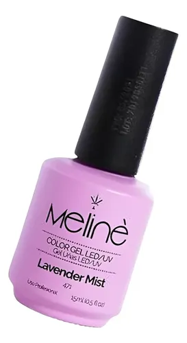 Esmalte Meline Nuevos Colores Gel Uv/led Semip. X 15 Ml Color 471 Lavander Mist
